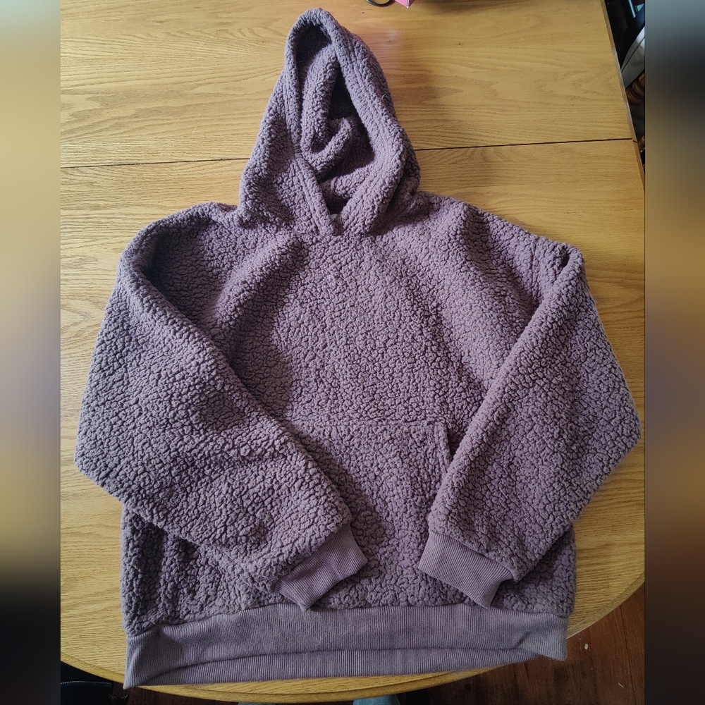AE Purple Sherpa Hoodie